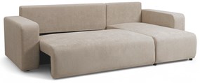 Avia Mini kinyitható sarokkanapé, univerzális állás - bézs Gerra 105 boucle