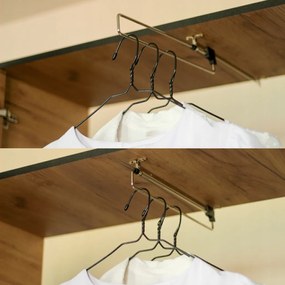 Eden2 2D Gardróbszekrény 104,8cm, Arany Tölgy