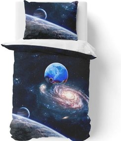 Világűr 3D pamut ágyneműhuzat, 140 x 200 cm, 70 x 90 cm