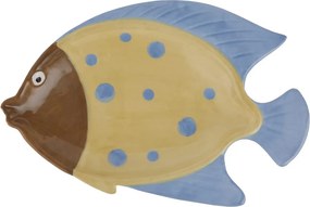 TAVERNA dekor halas tányér 18cm, sárga