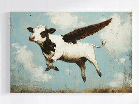 Poszter Absztrakt Tehén Szárnyak Repülés Álom Fantázia 120x80