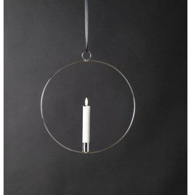 Ezüstszínű fénydekoráció Flamme Ring – Star Trading