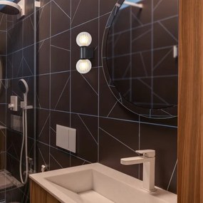 Rabalux 75022 - Fali lámpa COLZAR 2xG9/3,5W/230V IP44 fekete