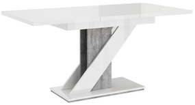 Modern asztal Exalior (fényes fekete + beton). 1054137