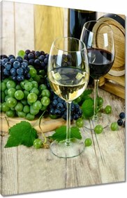 Vászonkép 60x80 Fehér szőlőbor