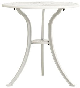vidaXL fehér öntött alumínium kerti asztal 62 x 62 x 65 cm
