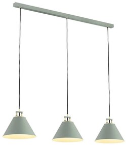 Argon 6177 - Csillár zsinóron ORTE 3xE27/15W/230V zöld