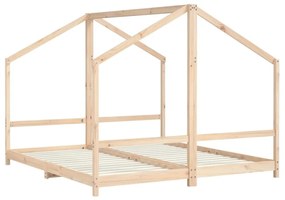 tömör fenyőfa gyerekágykeret 2 x (90 x 200) cm