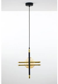 Jupiter 2025 - Csillár zsinóron FIORI 1xG9/10W/230V fekete/arany/bézs