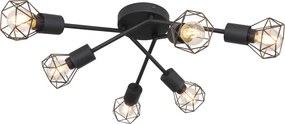 GLOBO 54802S-6 XARA Vintage Mennyezeti Lámpák E14 IP20