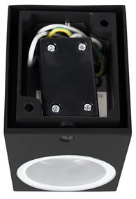 2 db modern fekete fali lámpa szett IP44 - Baleno