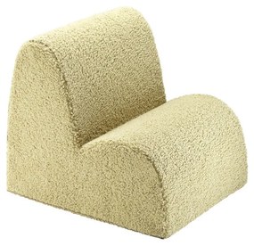 Zöld buklé gyerek fotel Cloud – Wigiwama