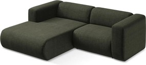Zöld sarokkanapé (bal oldali-heverő résszel) Ekahi – Makamii