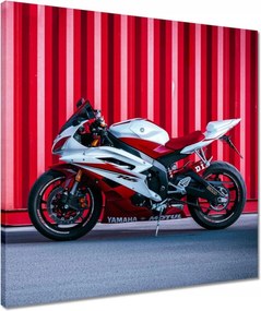 Vászonkép 50x50 Fehér-piros Yamaha