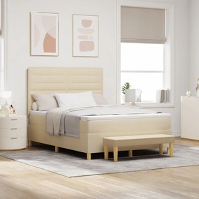 Boxspring Ágy Matraccal és Pad Krisztály 160x200 cm Szövet