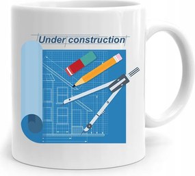Under Construction Tervező Építész Bögre fényképes nyomtatással