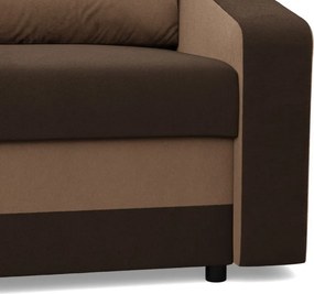 Hewlet kanapéágy, szövet anyag, bonell töltet, barna