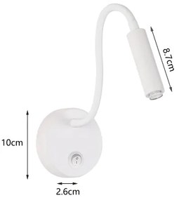 Brilagi - LED Dimmelhető flexibilis fali lámpa MAYA 1xG9/4W/230V fehér