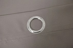 OXFORD szürkésbarna függöny 140x270 cm Felfüggesztés: Hullámos sínszalag