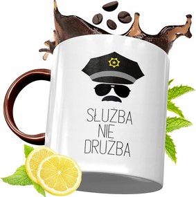 Bordó Bögre Rendőrnek Születésnapra Ajándék fényképes nyomattal