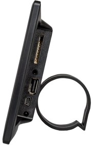 Sencor - Digitális képkeret hangszóróval 230V fekete + távirányító