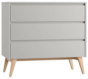 Szürke alacsony gyerek komód 100x52,5 cm Swing – Pinio
