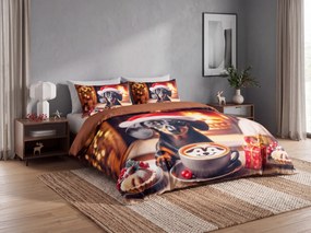 3D mikroszálas flanel ágyneműhuzat WARM WOOFS színes + párnahuzat 40x50 cm ingyenes Ágyneműhuzat mérete: 70 x 90 cm | 140 x 200 cm