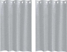 vidaXL Voile Függöny 2 pcs Sötétszürke 140 x 140 cm Poliészter