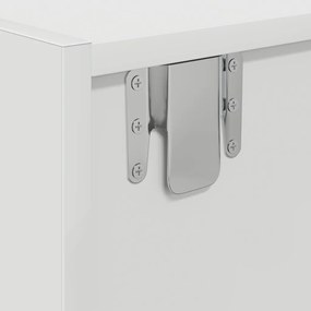 TV Szekrény Fehér 100x31x25,5 cm Műszaki Fa