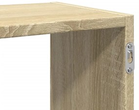 sonoma tölgy színű szerelt fa fali polc 100 x 25 x 50 cm
