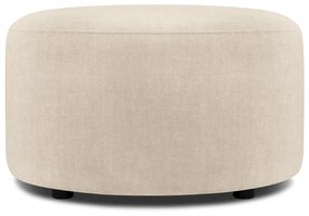 Debbie bézs bársony puff, ø 68 cm - Mazzini Sofas