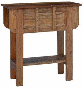 vidaXL vegyes újrahasznosított fa konzolasztal 80 x 35 x 80 cm