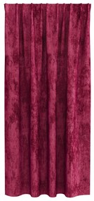 Velúr Függöny 2 db rudacsatlakozós Burgundi vörös 175x140 cm