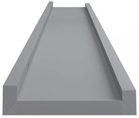 2 db szürke MDF szegélypolc képkeretekhez 80 x 9 x 3 cm