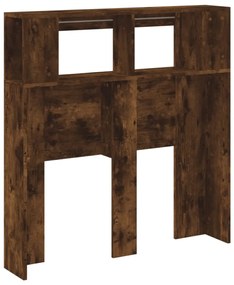sonoma tölgy színű szerelt fa LED-es fejtámla 100x18,5x103,5 cm