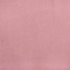 ágykeret matrac nélkül rózsaszín 80x220 cm bársony