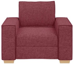 bordó színű szövet kanapéfotel 60 cm
