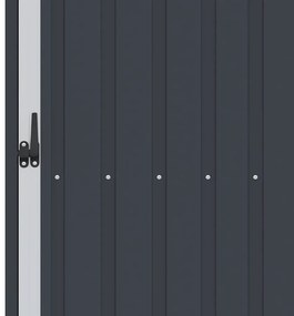 antracitszürke horganyzott acél kerti tűzifatároló 245x98x159cm