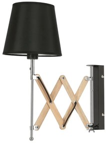 Fali lámpa MITO 1xE27/40W/230V fekete