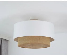 Duolla - Felületre szerelhető csillár  BOHO 1xE27/15W/230V átm. 45 cm fehér/barna