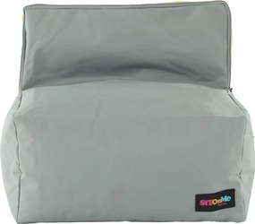 Babzsák, szürke / zöld szövet, ALIMOR
