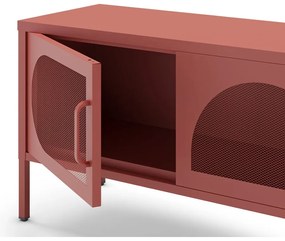 Téglavörös TV-állvány 180x50 cm Tayra – Marckeric