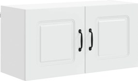 vidaXL Konyhaszekrény tárolóval Kalmar Fehér 80 x 31 x 40 cm Faanyag