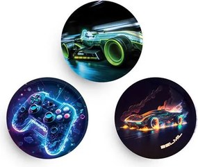 Matrica, tépőzáras, Classy Plus táskához, BELMIL Gamer, gamer (BL336B639)