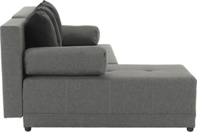 Sarokülőgarnitúra, szürke/fekete, balos, MEXX