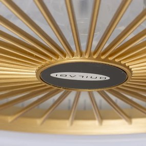 Brilagi - LED Dimmelhető lámpa ventilátorral RONDA LED/48W/230V arany + távirányító
