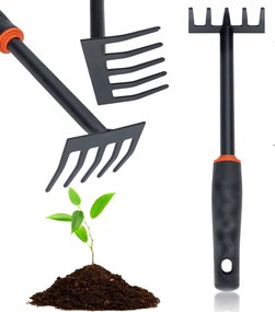 Gereblye Fém Kerti 28CM Karom Talaj Szerszám Kerti Munka