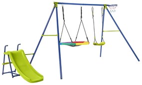 Hintaszett csúszdával