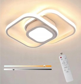 Mennyezeti Lámpa Plafon Led Négyzet Fehér 3000K-6500K Modern Nappali