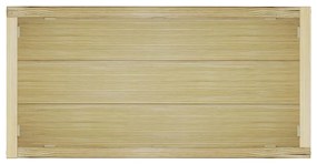 téglalap alakú fa magaságyás 100 x 50 x 40 cm